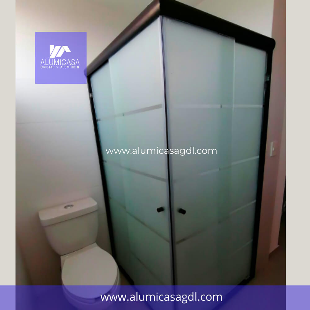 CANCEL PARA BAÑO DE VIDRIO TEMPLADO 90 GRADOS