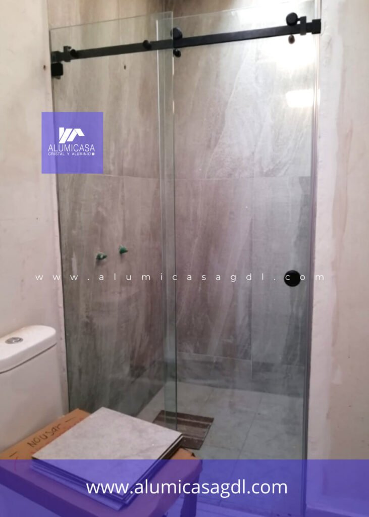 Cancel de baño corredizo luxury acero inoxidable