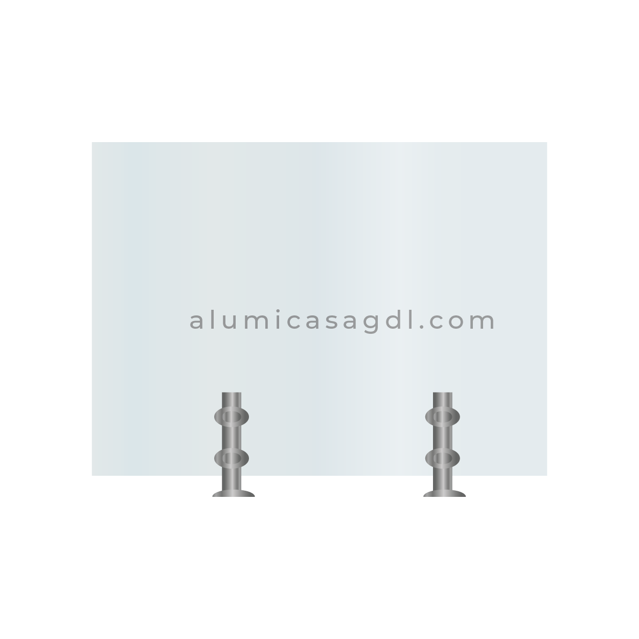 Pasamanos y barandales Alumicasa_Barandal vidrio templado con miniposte acero Pasamanos y barandales Alumicasa_Barandal vidrio templado con miniposte acero